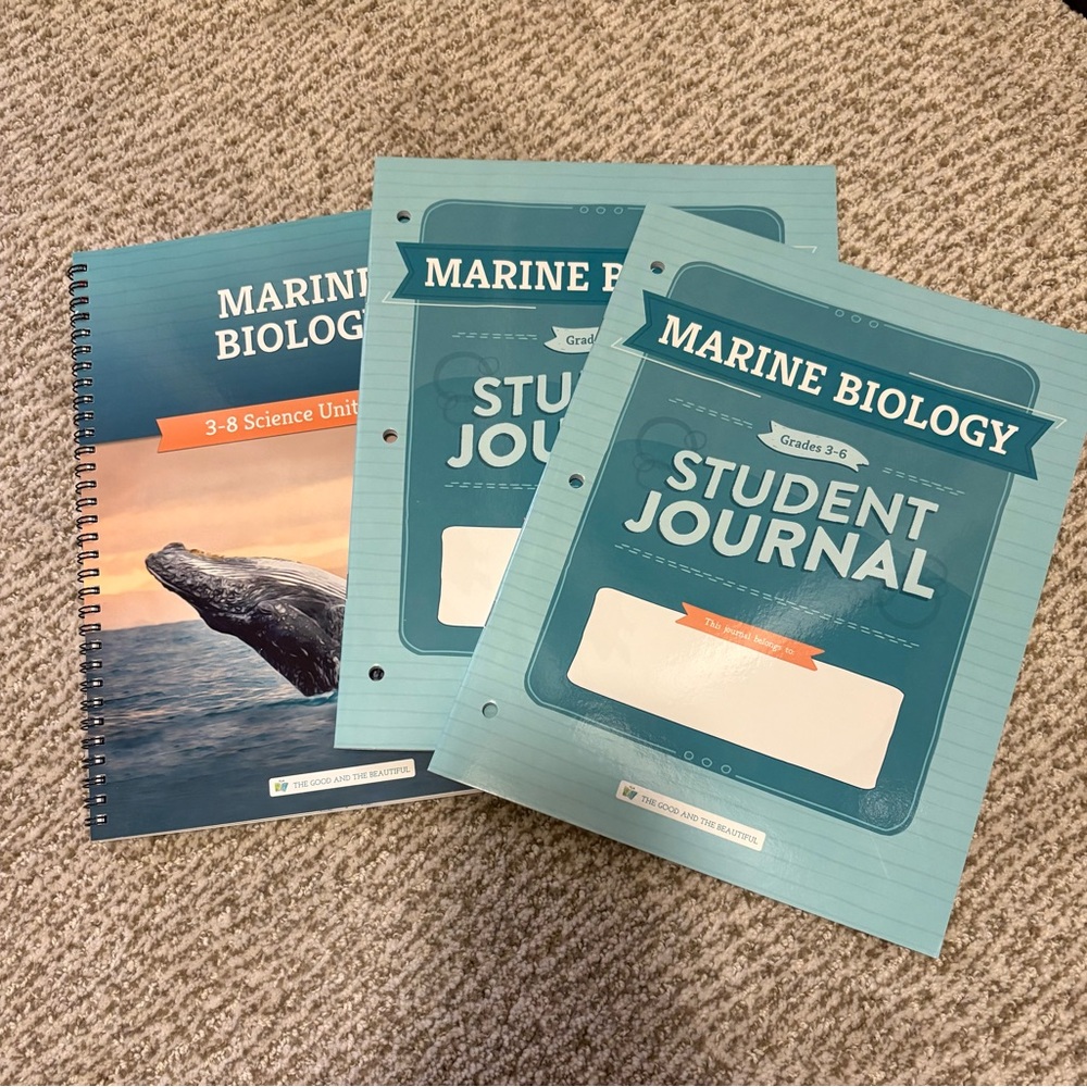 The Good and the Beautiful Marine Biology Unit Study (3-8) + 2 Student Journals